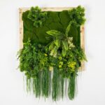 Artificial Moss & Cascading Fern Greenery Wall Frame (2ft x 2ft)