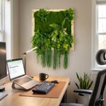 Artificial Moss & Cascading Fern Greenery Wall Frame (2ft x 2ft)