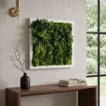 Framed Artificial Green Wall Panel (2ft x 2ft) – Premium Moss & Foliage Design - Image 3