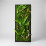 wall art moss green panel interior wall decor