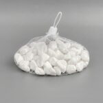 decorative white pebble stones