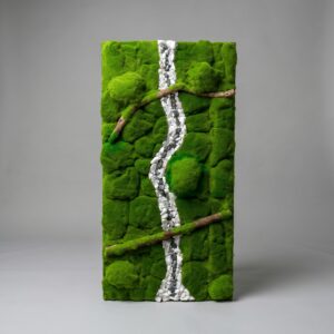 Emerald Creek | Quality Artificial Moss Frame Art for Interior Wall Décor Arrangement (60cm x 120cm)
