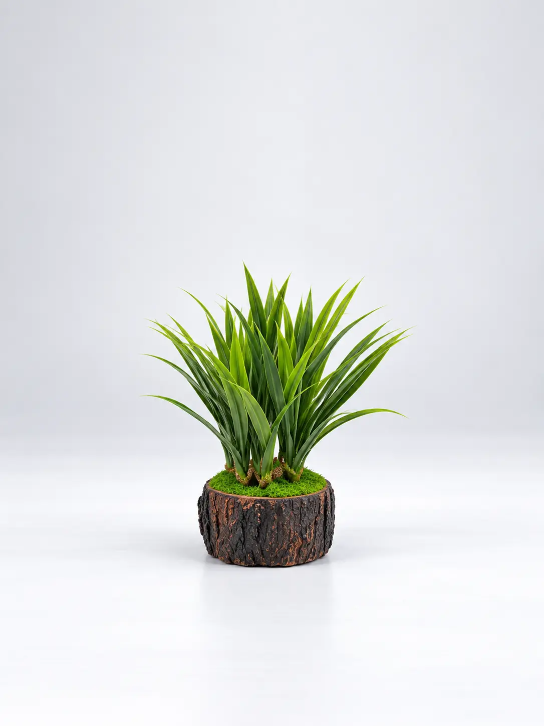 Minimalist-Potted-Grass-in-Bark-Planter.webp Artificial Vine Tabletop Flowers 30cm | Decorative Flowers Nigeria - Image 1